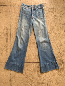 Rare 1970s Light Wash Bell Bottom Jeans