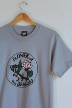 Load image into Gallery viewer, Flower of the Dragon Heather Slate Grey Vintage Tee