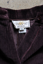 Load image into Gallery viewer, 1980s Eggplant Brown Wide Wale Corduroy Trousers