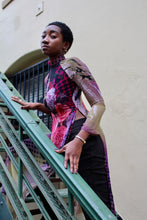 Load image into Gallery viewer, 1990s Floral Polka Dot Ao Dai Tunic Dress