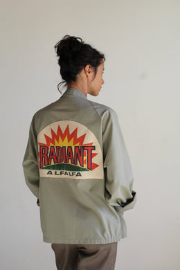Radiant Alfalfa Sage Grey Zip Up Jacket