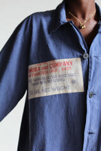 Load image into Gallery viewer, Fiddlin’ Kitty Railroad Stripe Workwear Long Sleeve Button Up