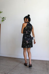 90s Chinese Brocade Mini Dress