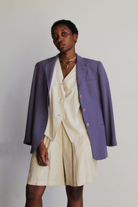 Giorgio Armani Lavender Wool Blazer Jacket
