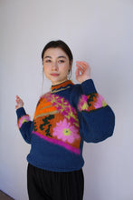 Load image into Gallery viewer, 1980s Art to Wear Abstract Color Pop Knit Sweater