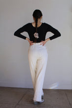 Load image into Gallery viewer, 1990s DKNY Black Cotton Long Sleeve Bodysuit