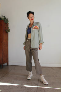 Radiant Alfalfa Sage Grey Zip Up Jacket