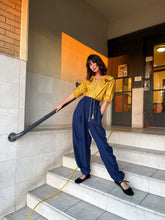 Load image into Gallery viewer, 1990s Blue Silk Parachute Pants