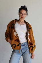 Load image into Gallery viewer, 1980s Western Brown Soft Wool Zip Up Hooded Sweater