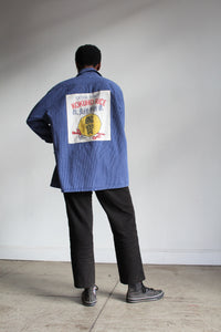 Fiddlin’ Kitty Railroad Stripe Workwear Long Sleeve Button Up