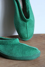 Load image into Gallery viewer, 1990s Green Knit Slip On Rubber Shoes - Size 8