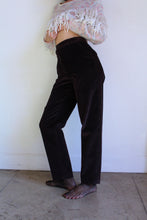 Load image into Gallery viewer, 1980s Eggplant Brown Wide Wale Corduroy Trousers