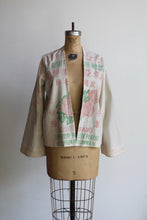 Load image into Gallery viewer, Malayan Roses Cropped Flour Sack Jacket