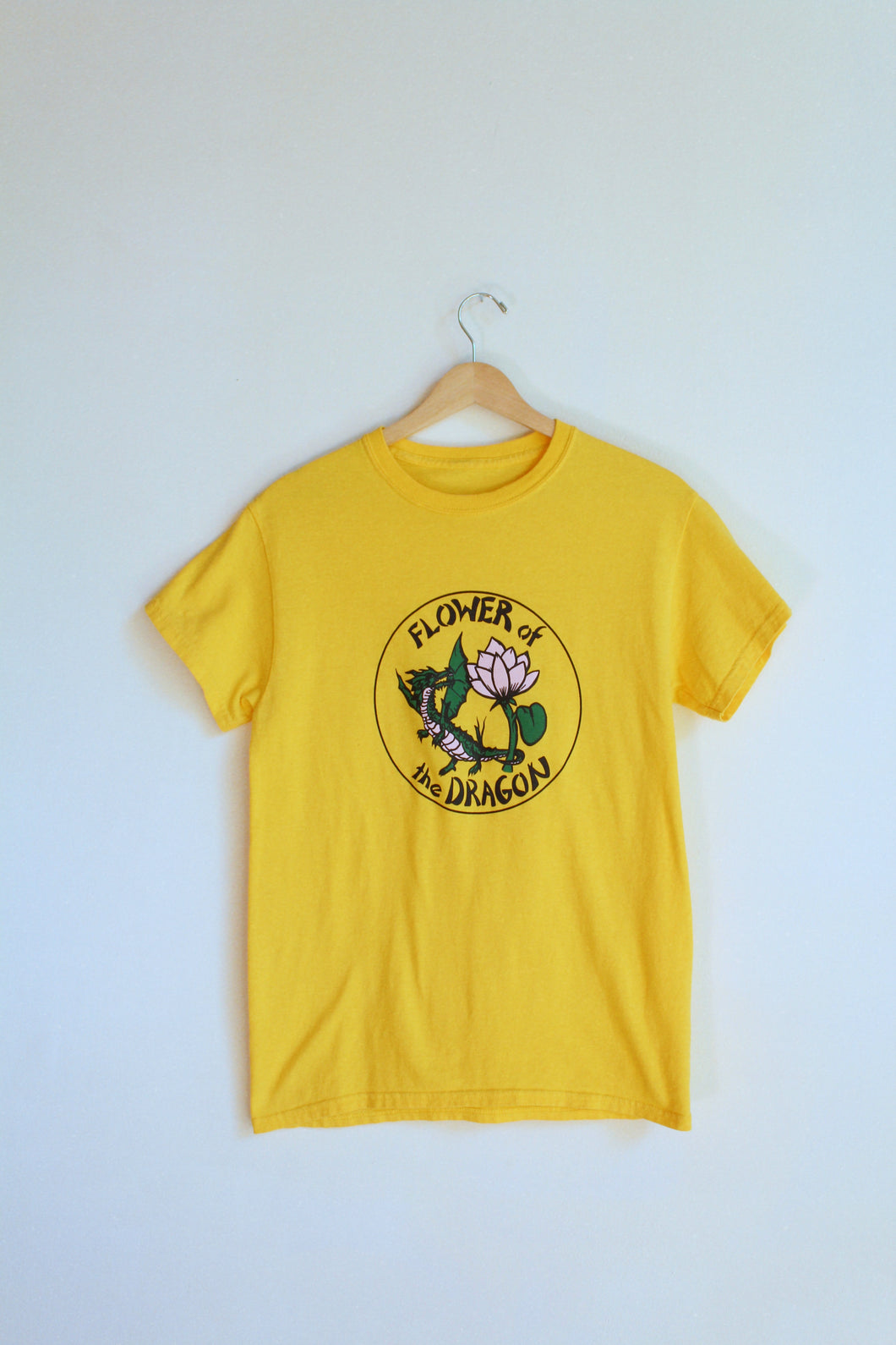 Flower of the Dragon Bright Yellow Vintage Tee