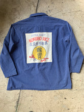 Load image into Gallery viewer, Fiddlin’ Kitty Railroad Stripe Workwear Long Sleeve Button Up