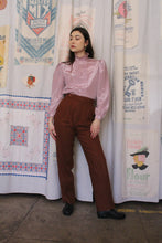 Load image into Gallery viewer, 1970s Brown Pleated High Waist Wool Trousers