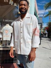 Load image into Gallery viewer, Lotus Flower Rice Sack Work Shirt