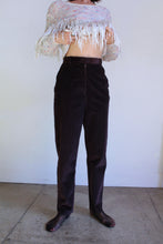 Load image into Gallery viewer, 1980s Eggplant Brown Wide Wale Corduroy Trousers