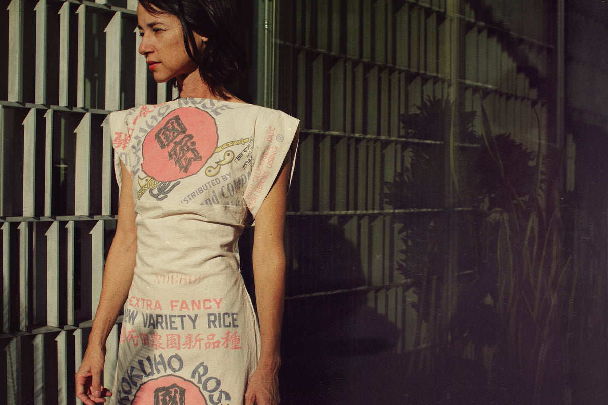 Kokuho Rose Rice Sack Dress – 3 Women