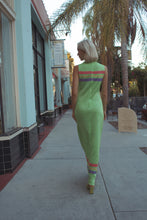 Load image into Gallery viewer, 1970s Emilio Pucci Pastel Green Lurex Striped Maxi Dress