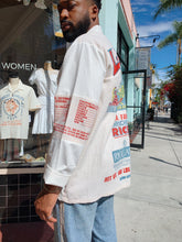 Load image into Gallery viewer, Lotus Flower Rice Sack Work Shirt