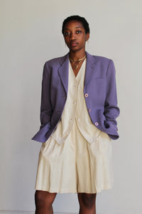 Giorgio Armani Lavender Wool Blazer Jacket