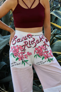 Sakura Desert Flower Rice Sack Pants