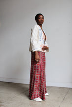 Load image into Gallery viewer, 1970s High Waist Houndstooth Knit Wide Leg Trousers